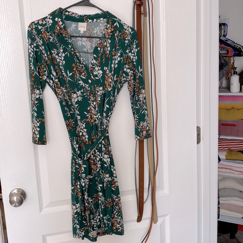 Stretchy Floral Fall Dress